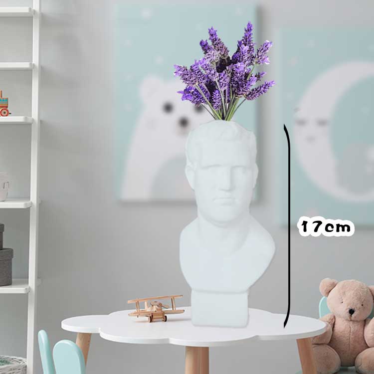 W&amp;G Nordic Vase Home Decor Vase Creative Human Head Portrait Flower Vases Room Decoration Resin David Flower Vase Room Decor - Originalsgroup