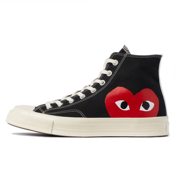 cdg chuck taylor high black