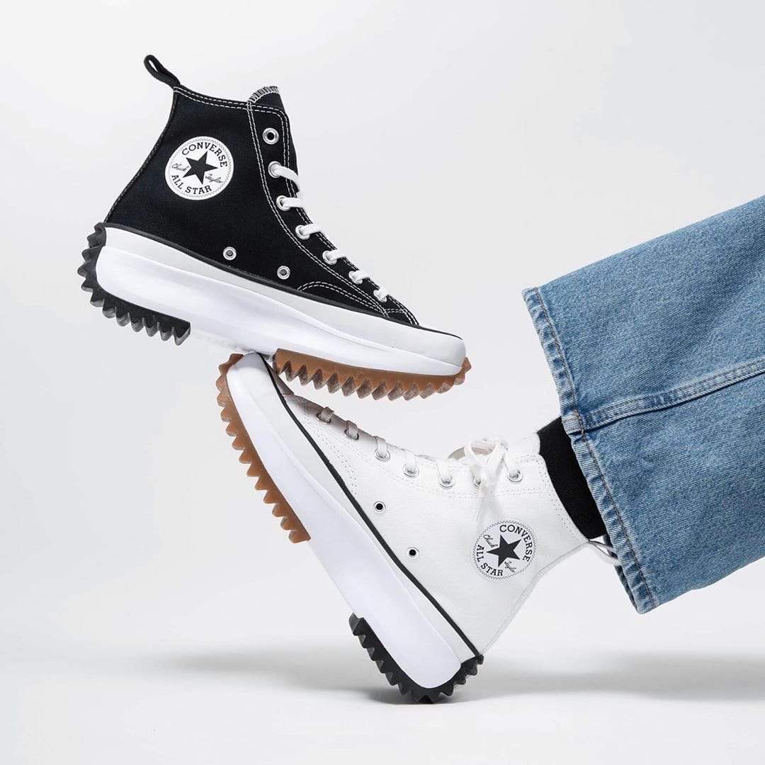 women's white run star hike converse