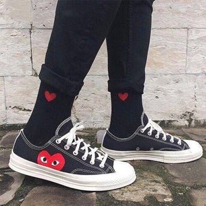 black comme des garcons converse low