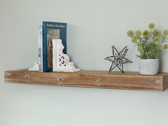 Distressed Vintage Whitewashed Decorative Wood Bookends