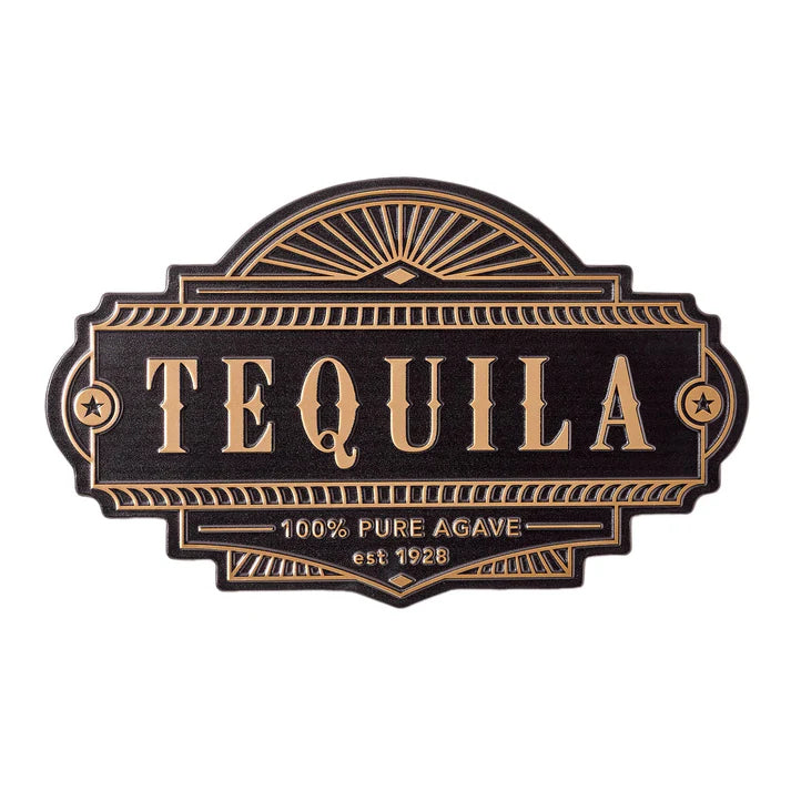 Metal Embossed Tequila Sign
