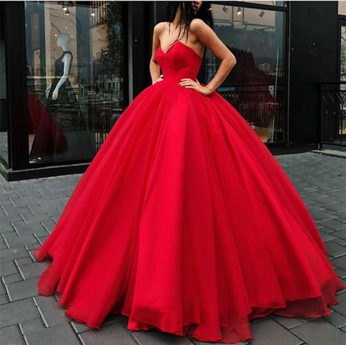 red and black gown for debut