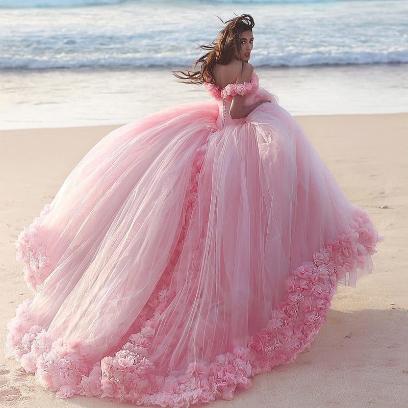 long dress baby pink