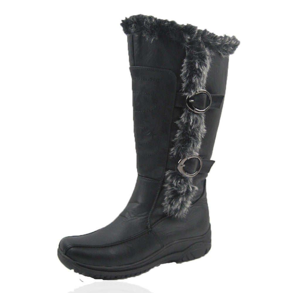Women's Tina Winter Boots in Black – Comfy Moda