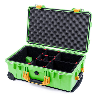 Pelican 1510 Case, Lime Green with Yellow Handles & Latches - Pelican Color Case