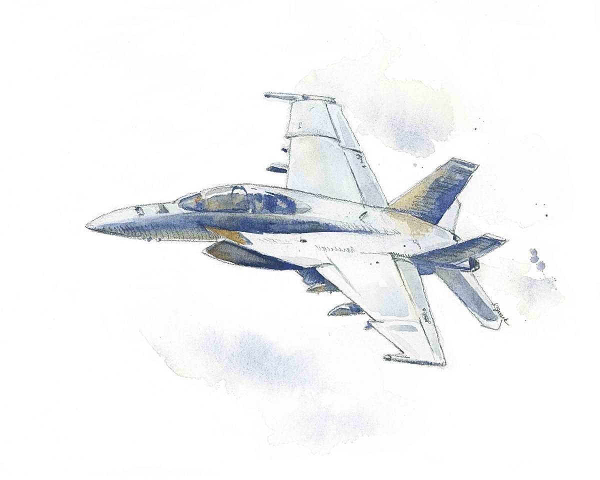 f 18 drawing