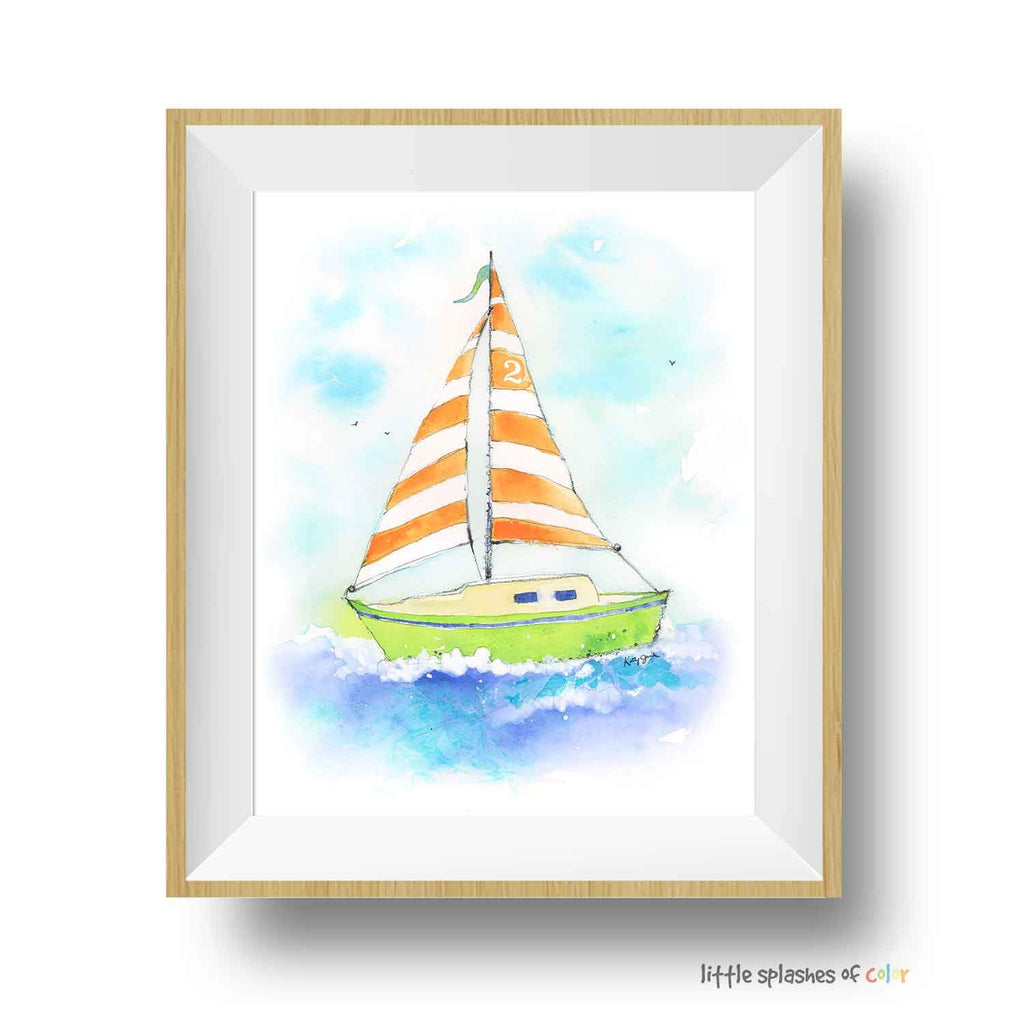 sailboat art