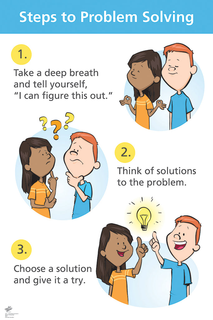 second step problem solving poster