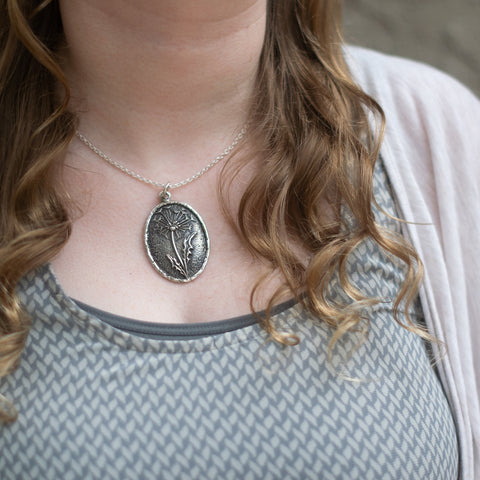 Christine Alaniz Designs sterling silver Dandelion Necklace for Game of Thrones