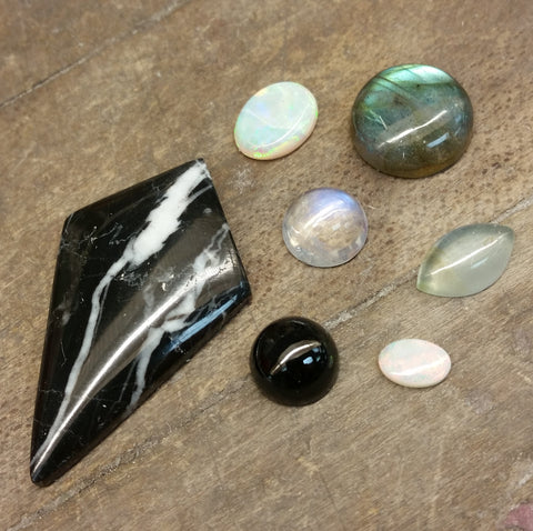 Christine Alaniz Designs variety of cabochon gemstones