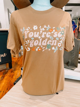 You're So Golden Rust Graphic Tee up to Plus