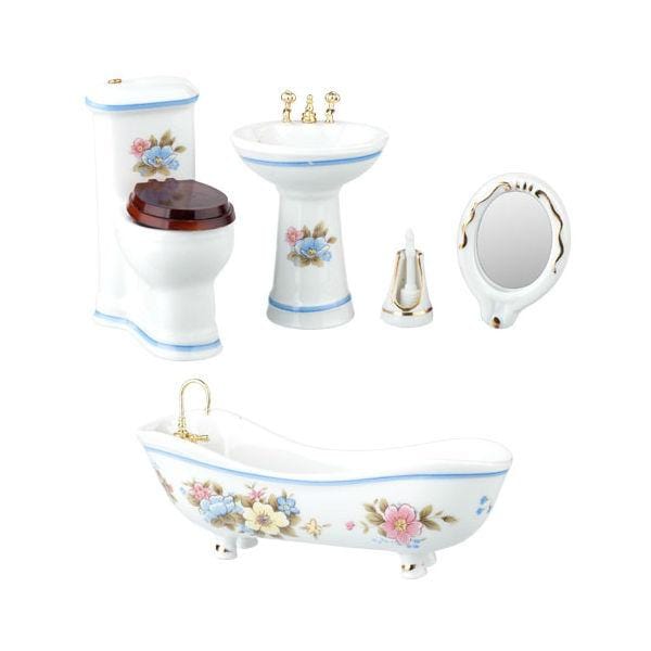 miniature bathroom set