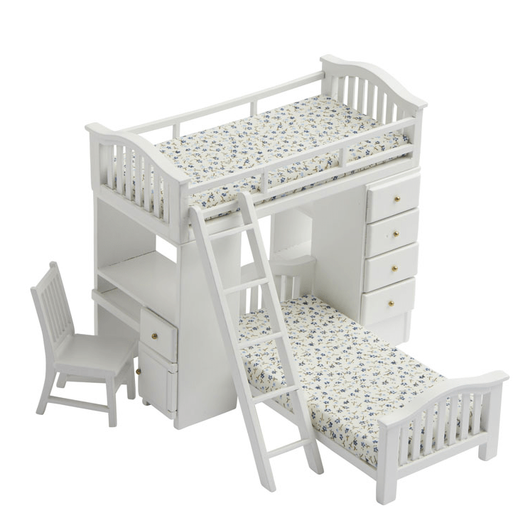 bunk bed with chair