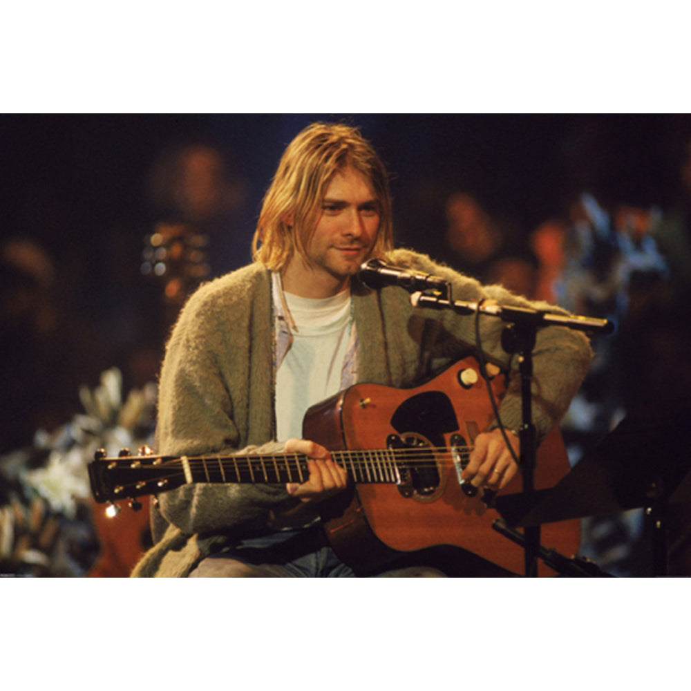 Nirvana Kurt Unplugged Poster Motor City Guitar
