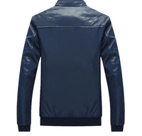 West Louis™ Business-man PU Leather Slim Jacket