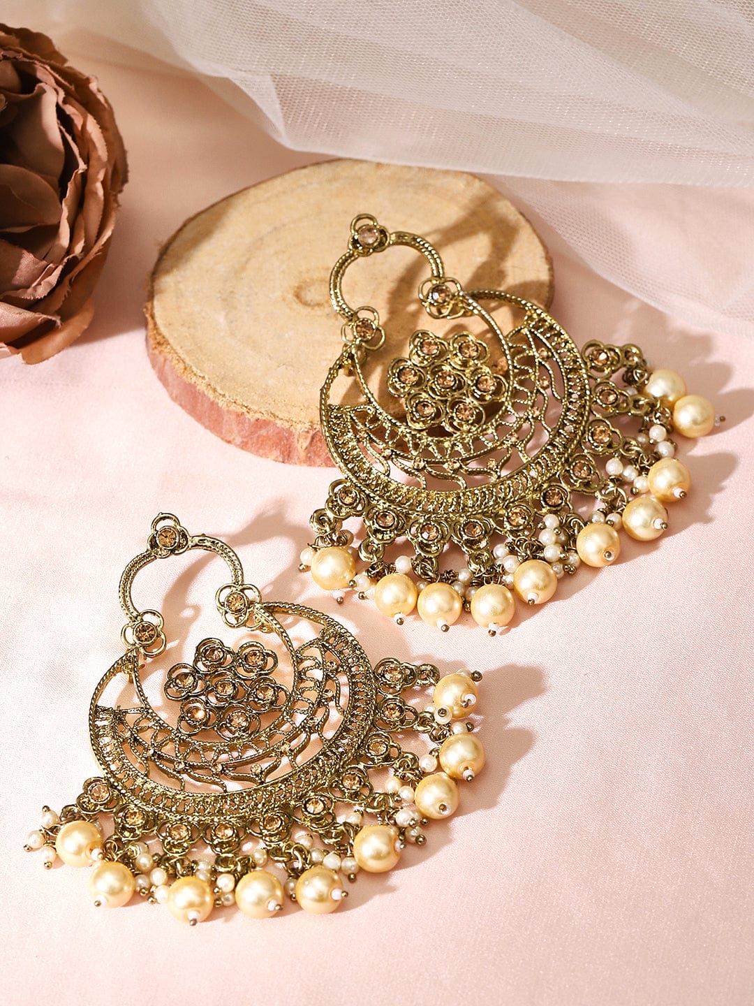 Bridal Chandbali Earring Designs Shop Online  Gehna Shop