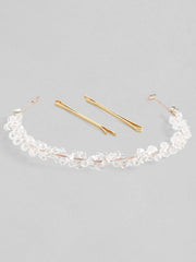 Rubans Hair Vine With Translucent Crystals And Beautiful Design. Hair Accessories