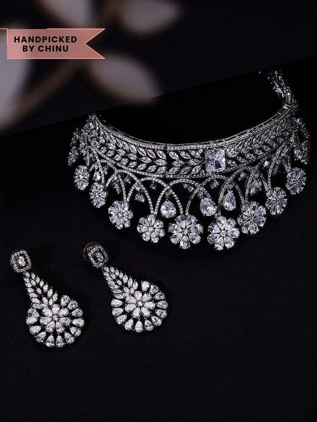 choker set silver