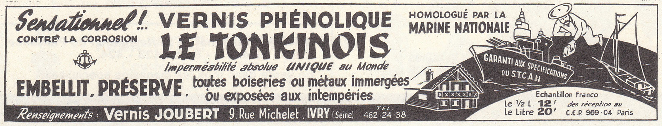 Le Tonkinois Old Ad