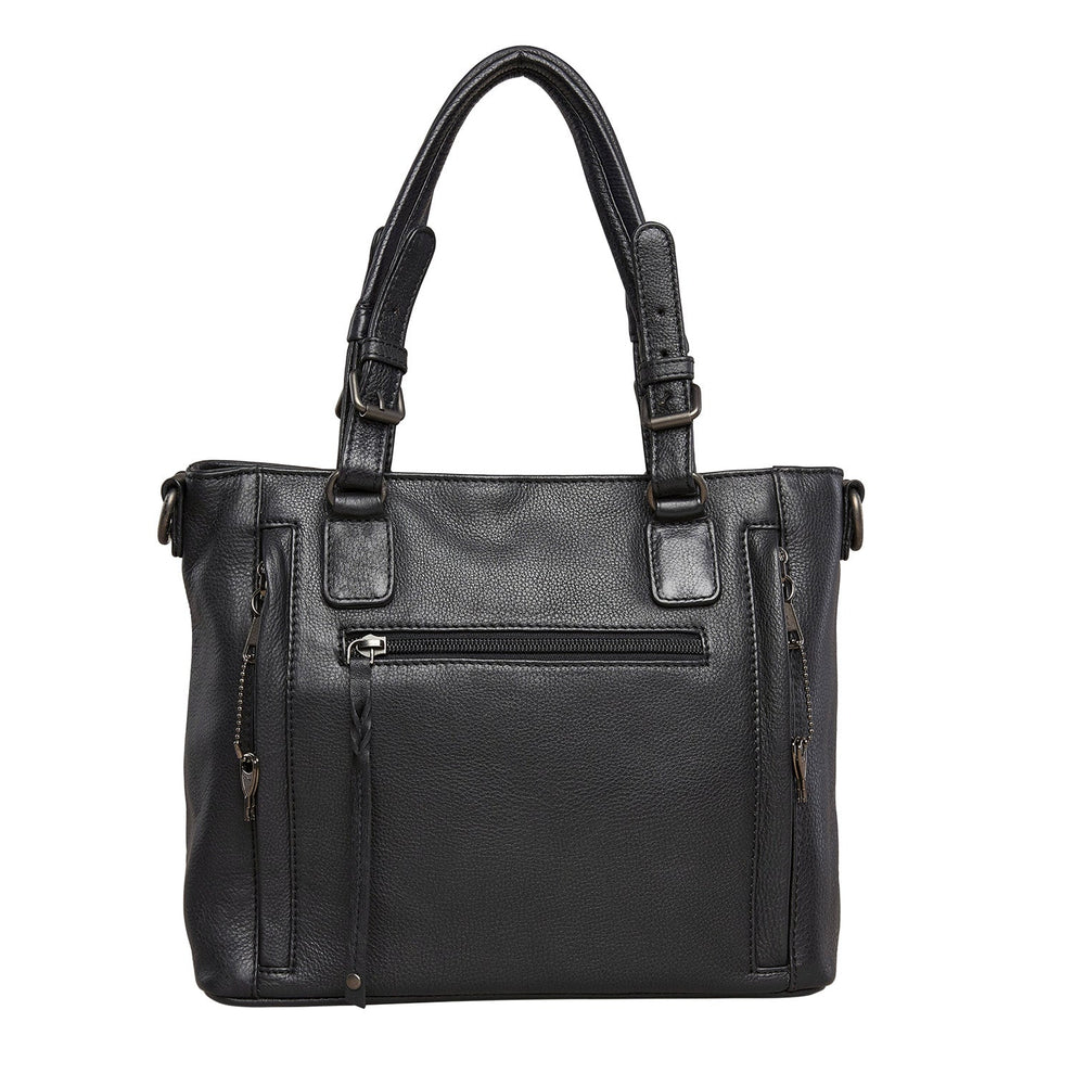 Bailey Lockable Leather Concealed Carry Satchel to Crossbody by Lady C ...