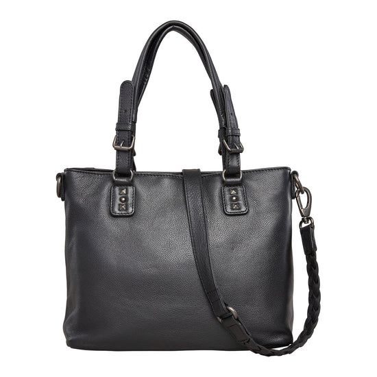 Bailey Lockable Leather Concealed Carry Satchel to Crossbody by Lady C ...