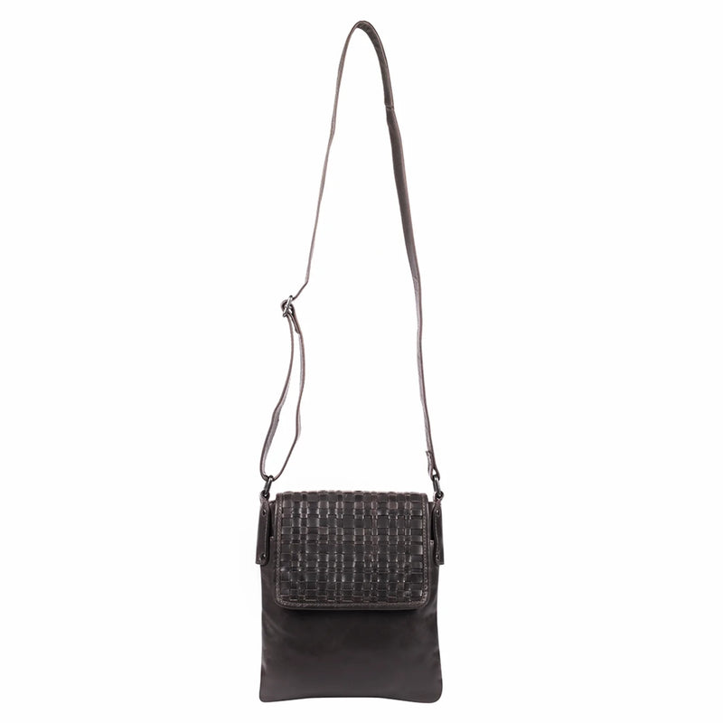 Woven Hana Concealed Carry Leather Crossbody Purse | Hiding Hilda, LLC