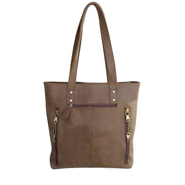 Soft Genuine Leather Conceal Carry Lockable Tote - by Roma Leather ...