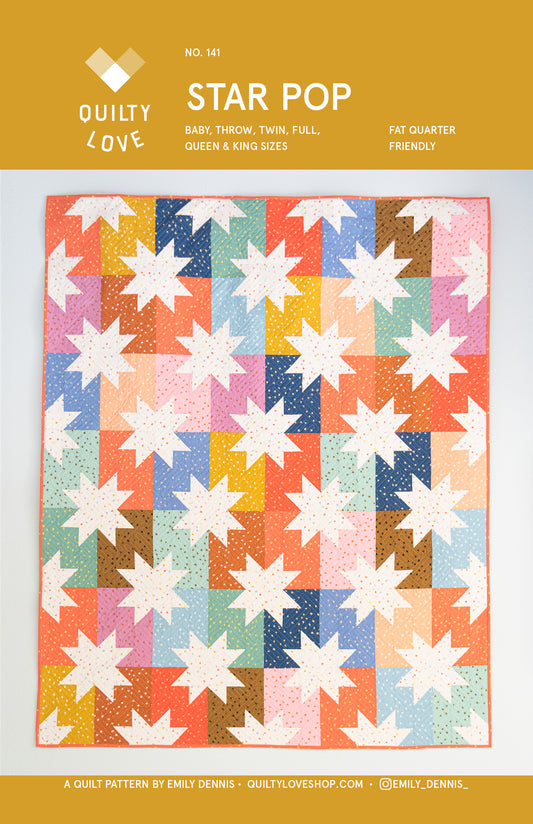 Star Pop PDF Quilt Pattern-Automatic Download