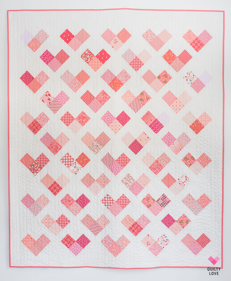 Quilty Hearts PAPER Quilt Pattern Quilty Love