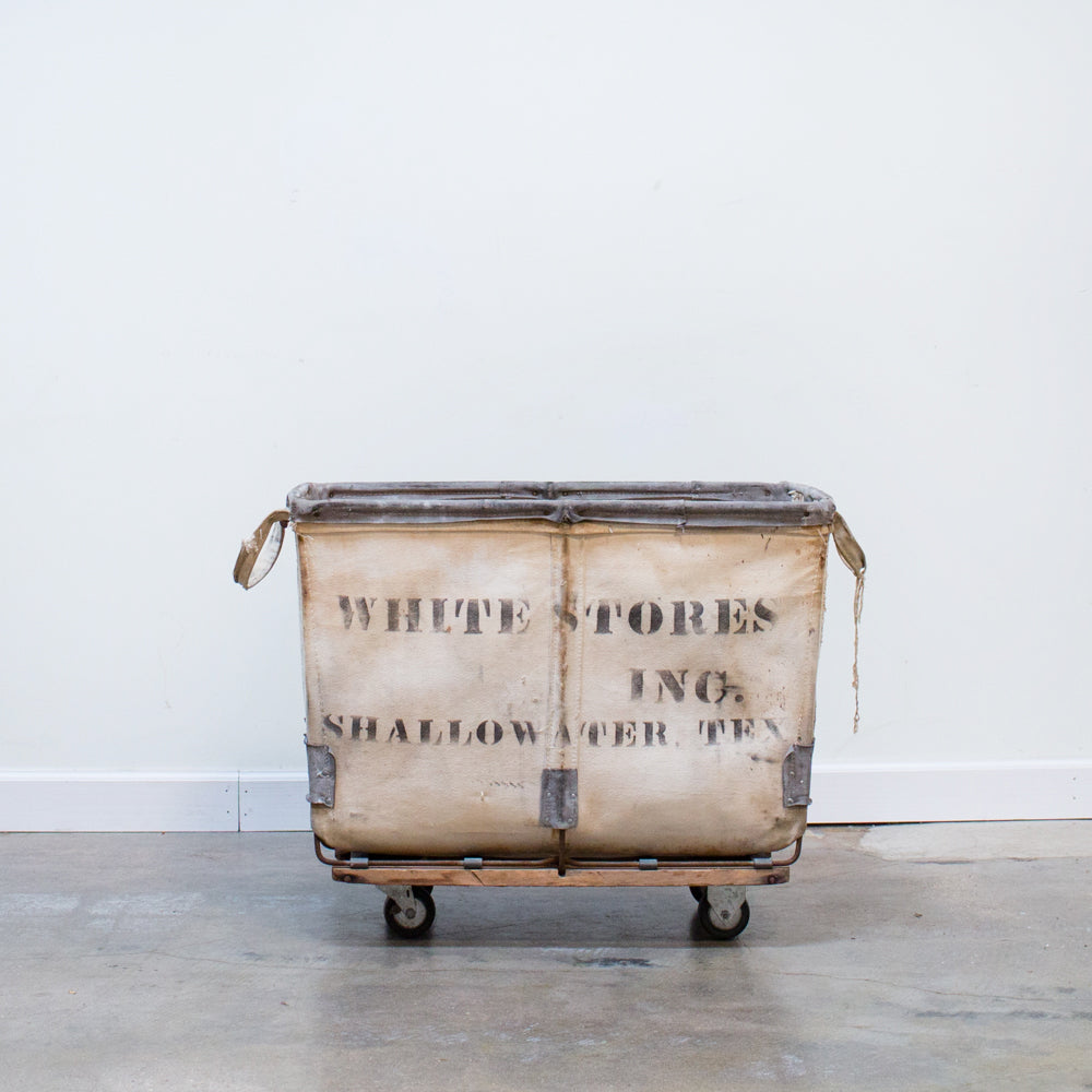 white canvas storage boxes