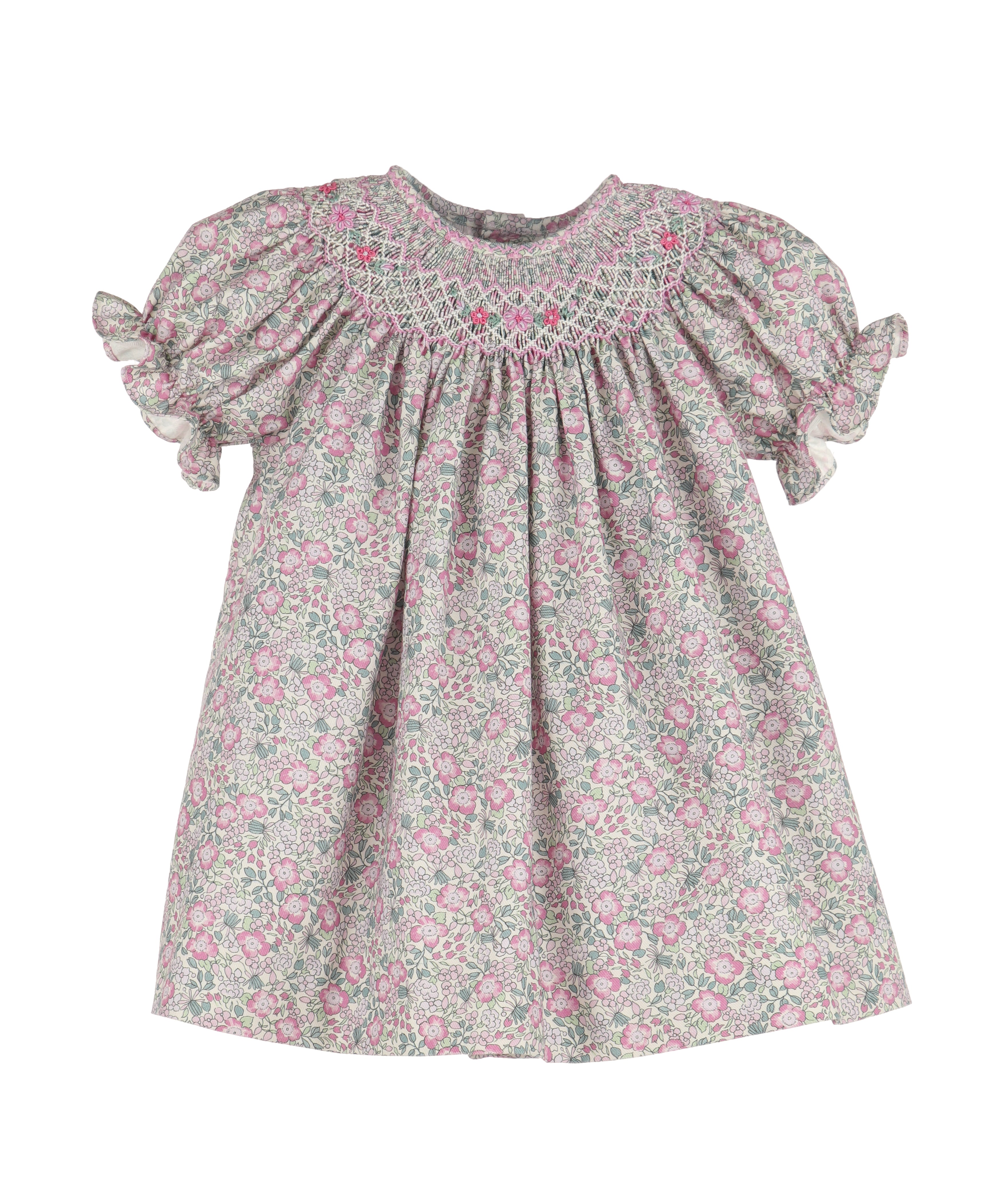 Lavish Floral Smock Bishop - Lilac - The Itsy Bitsy Boutique product image