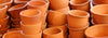 clay pots stacked