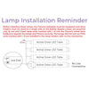 Lamp Installation Reminder Infographic