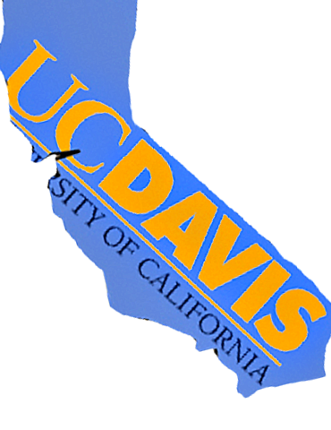 California Outline with UC Davis logo