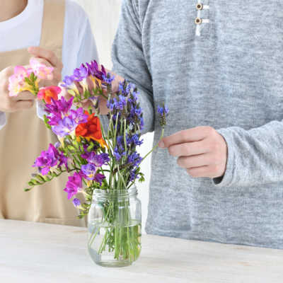 vase of fresh flowers