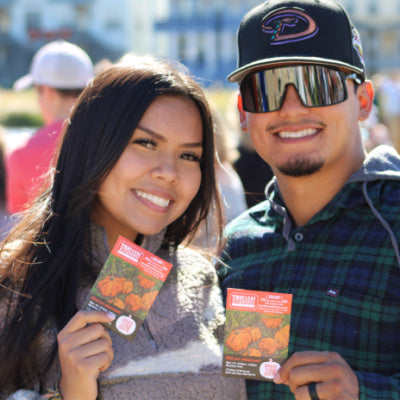 Attendees With True Leaf Market Seed Packets