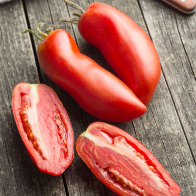 San marzano Tomato Cut Open