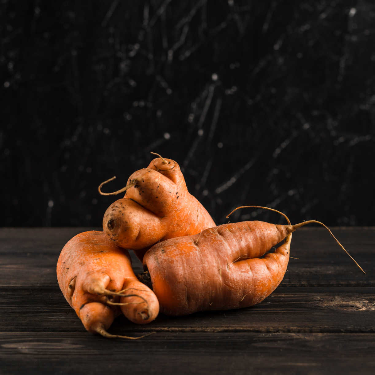 miss-shaped carrots