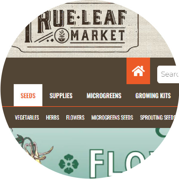 true leaf market flyout menu screenshot