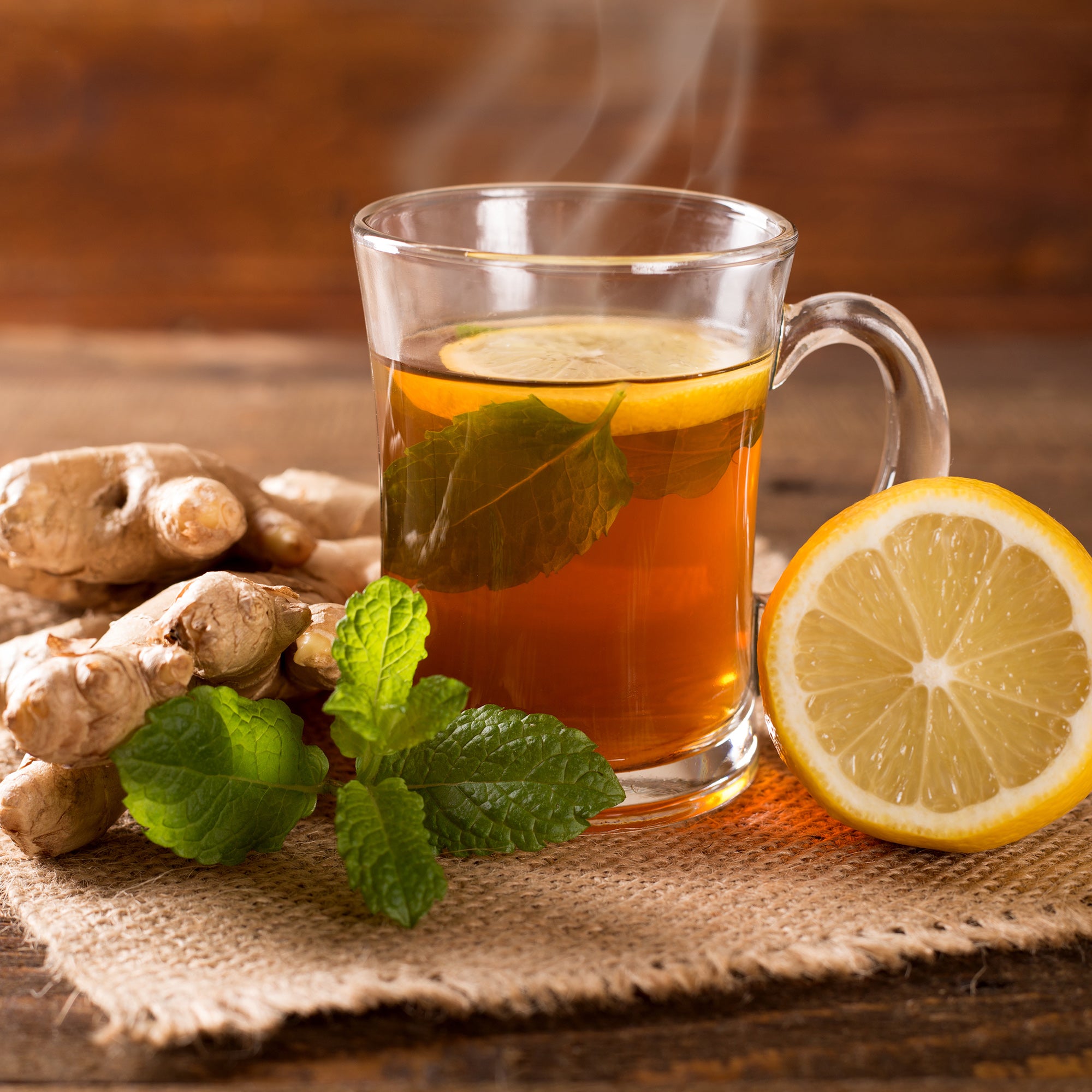 ginger lemon tea from recipe