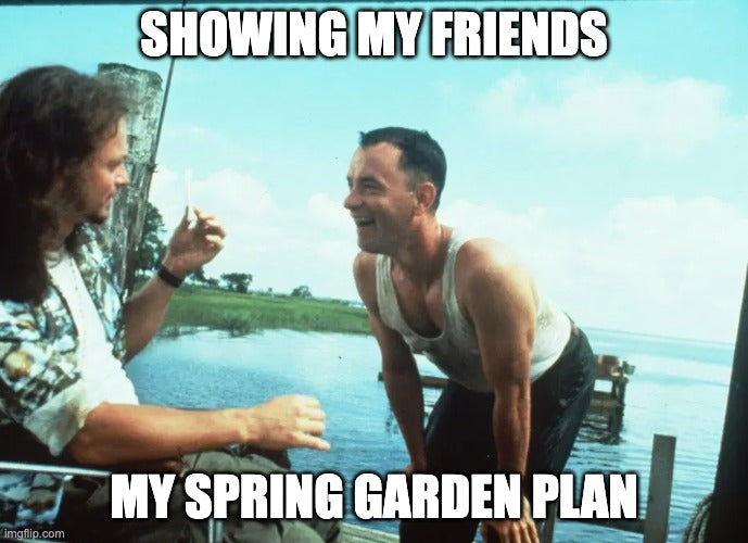 Lt. Dan Showing Forest His Garden Plans Meme