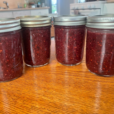 jars of chia seed jam