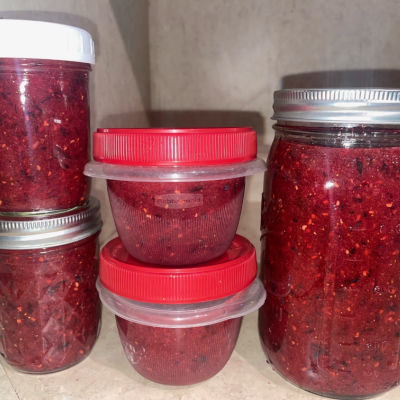 jars of freezer jam