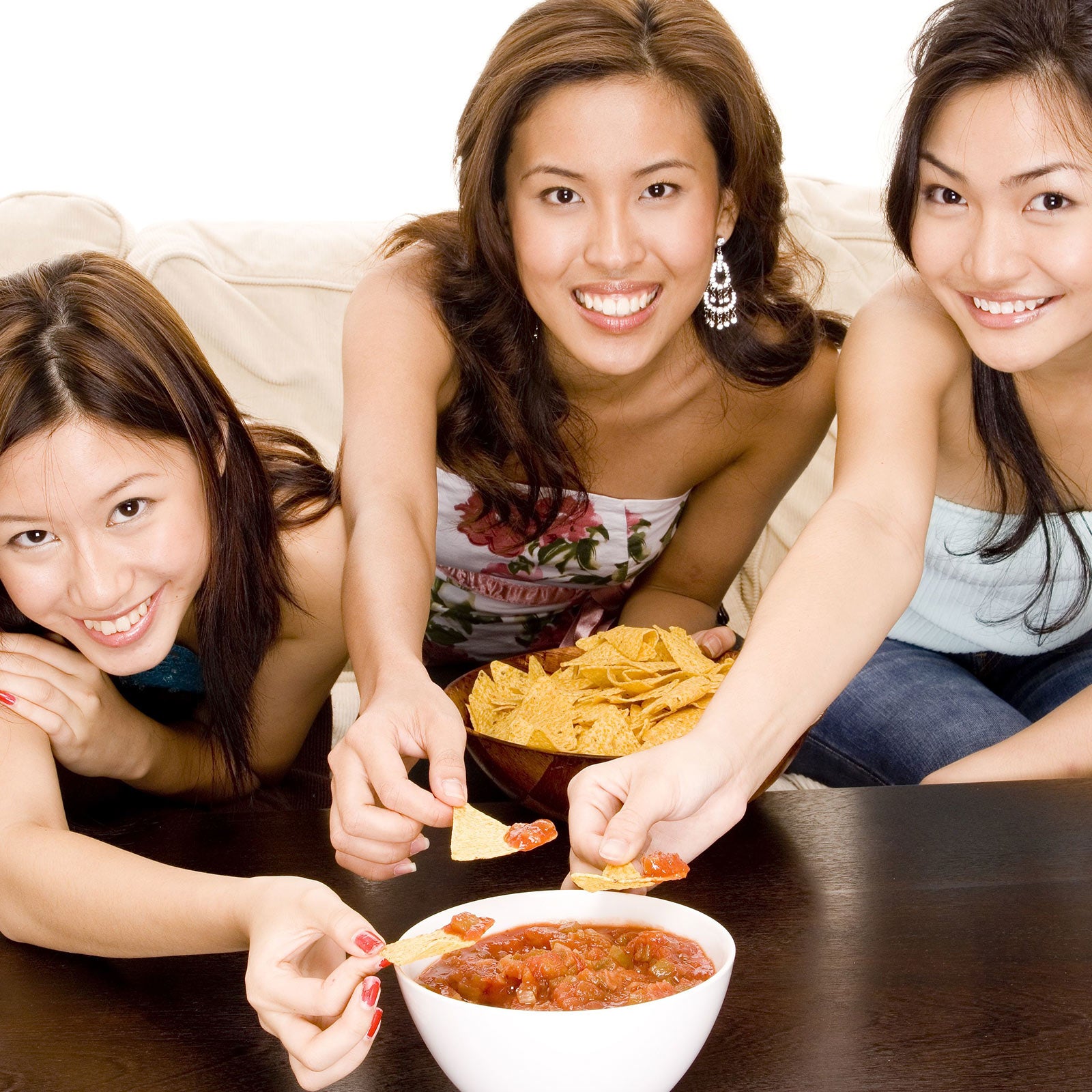 fresh pico de gallo in a wooden bowl