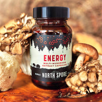 Organic ‘Energy’ Multi-Mushroom Capsules With Mushrooms