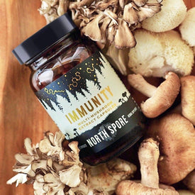 'Immunity’ Multi-Mushroom Capsules  With Mushrooms