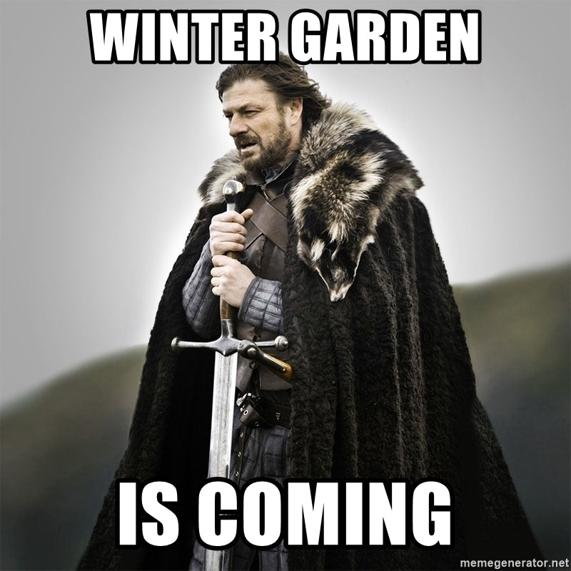 winter gardening is coming