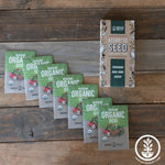 Organic Leafy Greens Seed Assortment - 7 Pack - Organic