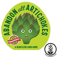 Abandon All Artichokes Gardening Card Game Front